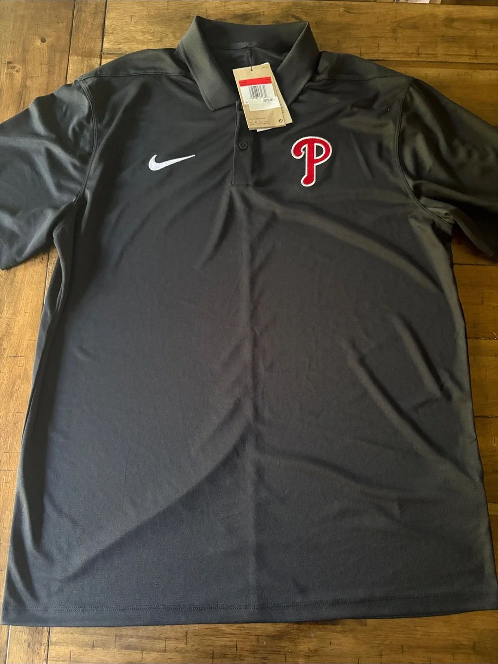Nike Men’s Baseball Phillies Philadelphia polo shirt large NWT